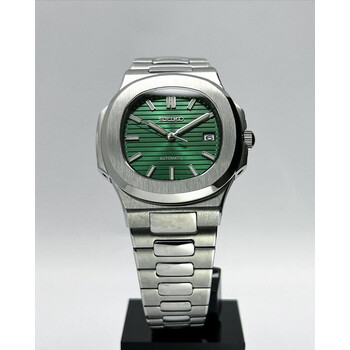 Custom Seiko Mod • Sunburst Green Nautilus • 40mm